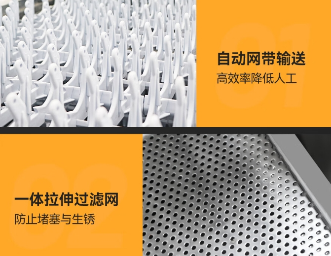 学校食堂高效节能长龙洗碗机的清洗效果